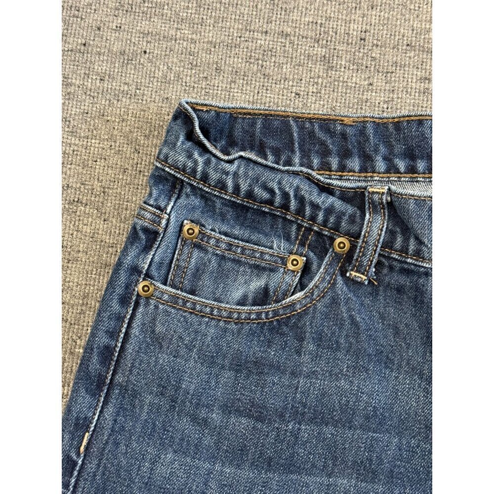 Mc Authentic Genuine Men's Straight leg Dark Blue Denim Jeans Size 33 - Picture 13 of 14